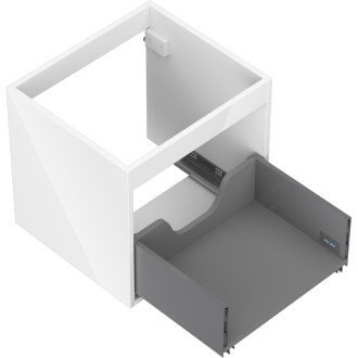 Korpus umyvadlové skříňky Mexen Box-A 50 cm, 1 zásuvka, bílý lesk - 91AX0-0500-470-1-00