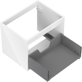 Korpus umyvadlové skříňky Mexen Box-A 60 cm, 1 zásuvka, bílý lesk - 91AX0-0600-470-1-00