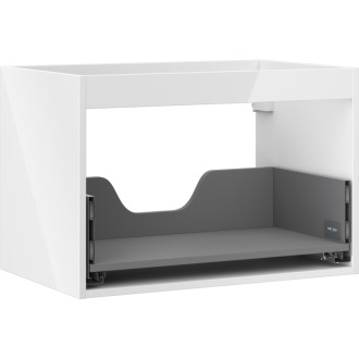 Korpus umyvadlové skříňky Mexen Box-A 70 cm, 1 zásuvka, bílý lesk - 91AX0-0700-470-1-00