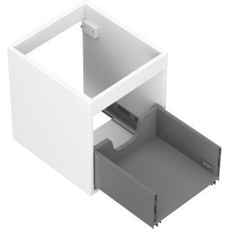 Korpus umyvadlové skříňky Mexen Box-A 40 cm, 1 zásuvka, matná bílá - 91AX0-0400-470-1-01