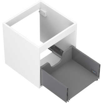 Korpus umyvadlové skříňky Mexen Box-A 45 cm, 1 zásuvka, matná bílá - 91AX0-0450-470-1-01