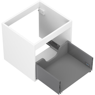 Korpus umyvadlové skříňky Mexen Box-A 50 cm, 1 zásuvka, matná bílá - 91AX0-0500-470-1-01