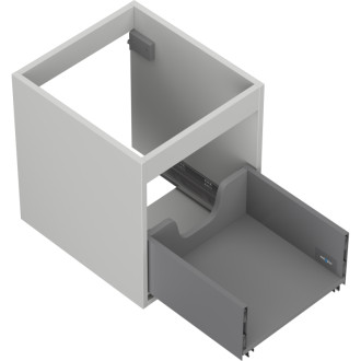 Korpus umyvadlové skříňky Mexen Box-A 40 cm, 1 zásuvka, matně šedá - 91AX0-0400-470-1-62