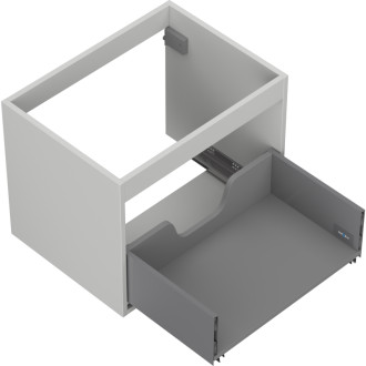 Korpus umyvadlové skříňky Mexen Box-A 60 cm, 1 zásuvka, matně šedá - 91AX0-0600-470-1-62