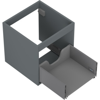 Korpus umyvadlové skříňky Mexen Box-A 45 cm, 1 zásuvka, matný grafit - 91AX0-0450-470-1-66