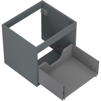Korpus umyvadlové skříňky Mexen Box-A 50 cm, 1 zásuvka, matný grafit - 91AX0-0500-470-1-66