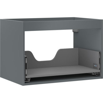 Korpus umyvadlové skříňky Mexen Box-A 70 cm, 1 zásuvka, matný grafit - 91AX0-0700-470-1-66