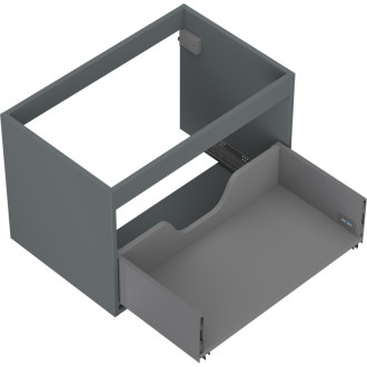 Korpus umyvadlové skříňky Mexen Box-A 70 cm, 1 zásuvka, matný grafit - 91AX0-0700-470-1-66