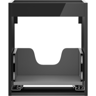 Korpus umyvadlové skříňky Mexen Box-A 40 cm, 1 zásuvka, černý lesk - 91AX0-0400-470-1-70