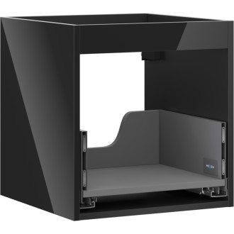 Korpus umyvadlové skříňky Mexen Box-A 45 cm, 1 zásuvka, černý lesk - 91AX0-0450-470-1-70