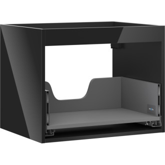 Korpus umyvadlové skříňky Mexen Box-A 60 cm, 1 zásuvka, černý lesk - 91AX0-0600-470-1-70