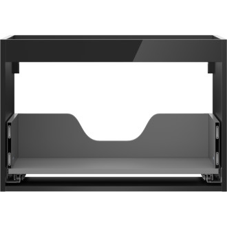 Korpus umyvadlové skříňky Mexen Box-A 70 cm, 1 zásuvka, černý lesk - 91AX0-0700-470-1-70