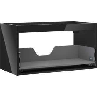 Korpus umyvadlové skříňky Mexen Box-A 90 cm, 1 zásuvka, černý lesk - 91AX0-0900-470-1-70