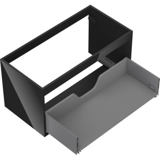 Korpus umyvadlové skříňky Mexen Box-A 90 cm, 1 zásuvka, černý lesk - 91AX0-0900-470-1-70