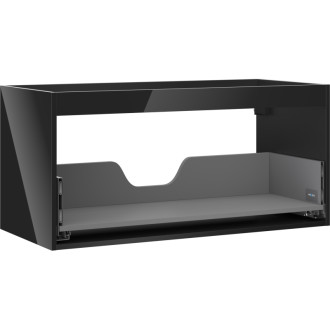 Korpus umyvadlové skříňky Mexen Box-A 100 cm, 1 zásuvka, černý lesk - 91AX0-1000-470-1-70
