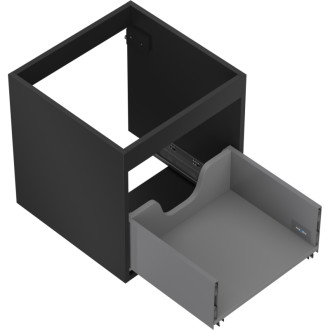 Korpus umyvadlové skříňky Mexen Box-A 45 cm, 1 zásuvka, matná černá - 91AX0-0450-470-1-71