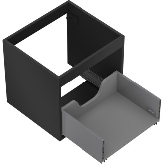 Korpus umyvadlové skříňky Mexen Box-A 50 cm, 1 zásuvka, matná černá - 91AX0-0500-470-1-71