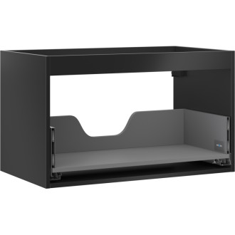 Korpus umyvadlové skříňky Mexen Box-A 80 cm, 1 zásuvka, matná černá - 91AX0-0800-470-1-71