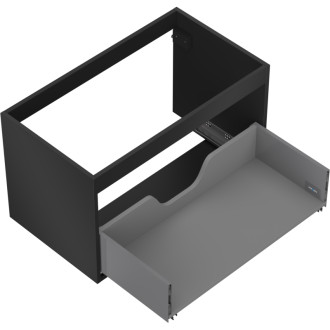 Korpus umyvadlové skříňky Mexen Box-A 80 cm, 1 zásuvka, matná černá - 91AX0-0800-470-1-71