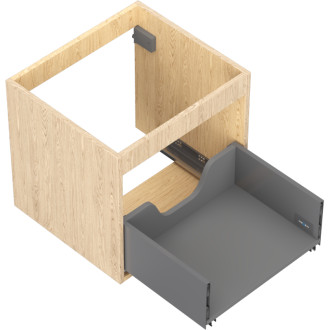 Korpus umyvadlové skříňky Mexen Box-A 50 cm, 1 zásuvka, dub - 91AX0-0500-470-1-81