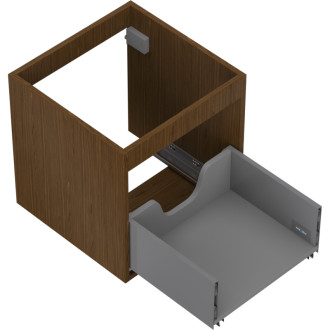 Korpus umyvadlové skříňky Mexen Box-A 45 cm, 1 zásuvka, ořech - 91AX0-0450-470-1-86