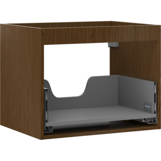 Korpus umyvadlové skříňky Mexen Box-A 60 cm, 1 zásuvka, ořech - 91AX0-0600-470-1-86