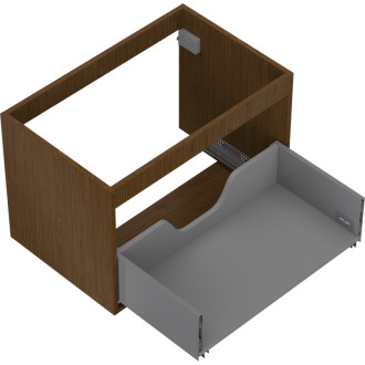 Korpus umyvadlové skříňky Mexen Box-A 70 cm, 1 zásuvka, ořech - 91AX0-0700-470-1-86