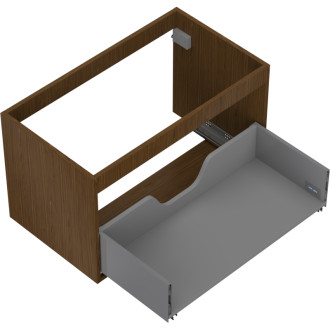 Korpus umyvadlové skříňky Mexen Box-A 80 cm, 1 zásuvka, ořech - 91AX0-0800-470-1-86