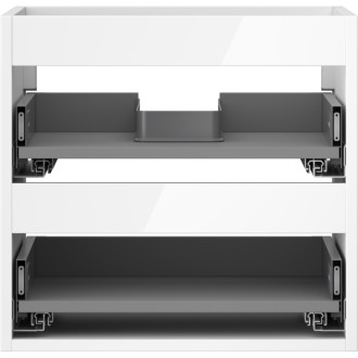 Korpus umyvadlové skříňky Mexen Box-A 50 cm, 2 zásuvky, bílý lesk - 91AX0-0500-470-2-00