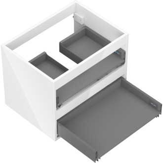 Korpus umyvadlové skříňky Mexen Box-A 60 cm, 2 zásuvky, bílý lesk - 91AX0-0600-470-2-00