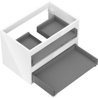 Korpus umyvadlové skříňky Mexen Box-A 70 cm, 2 zásuvky, bílý lesk - 91AX0-0700-470-2-00