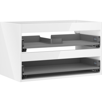 Korpus umyvadlové skříňky Mexen Box-A 80 cm, 2 zásuvky, bílý lesk - 91AX0-0800-470-2-00