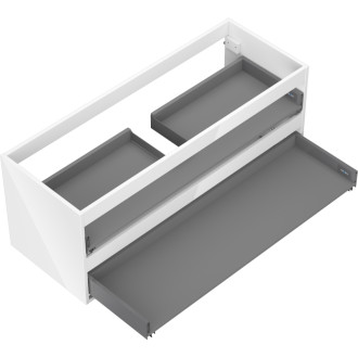 Korpus umyvadlové skříňky Mexen Box-A 120 cm, 2 zásuvky, bílý lesk - 91AX0-1200-470-2-00