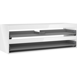 Korpus umyvadlové skříňky Mexen Box-A 140 cm, 2 zásuvky, bílý lesk - 91AX0-1400-470-2-00