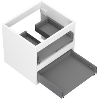 Korpus umyvadlové skříňky Mexen Box-A 50 cm, 2 zásuvky, matná bílá - 91AX0-0500-470-2-01