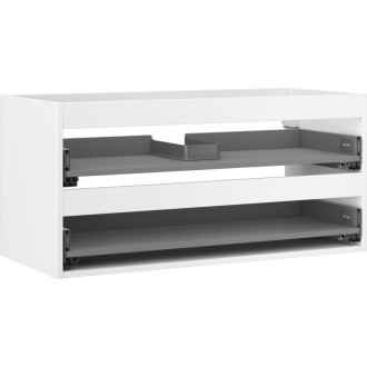 Korpus umyvadlové skříňky Mexen Box-A 100 cm, 2 zásuvky, matná bílá - 91AX0-1000-470-2-01