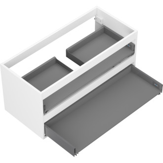 Korpus umyvadlové skříňky Mexen Box-A 100 cm, 2 zásuvky, matná bílá - 91AX0-1000-470-2-01