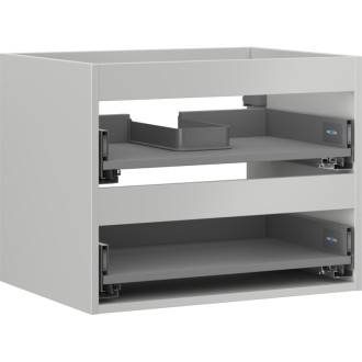 Korpus umyvadlové skříňky Mexen Box-A 60 cm, 2 zásuvky, matně šedá - 91AX0-0600-470-2-62