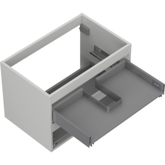 Korpus umyvadlové skříňky Mexen Box-A 70 cm, 2 zásuvky, matně šedá - 91AX0-0700-470-2-62