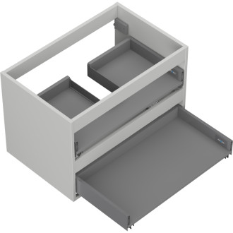 Korpus umyvadlové skříňky Mexen Box-A 70 cm, 2 zásuvky, matně šedá - 91AX0-0700-470-2-62