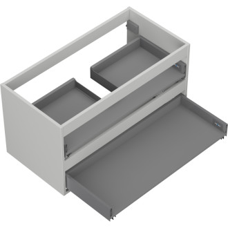 Korpus umyvadlové skříňky Mexen Box-A 90 cm, 2 zásuvky, matně šedá - 91AX0-0900-470-2-62