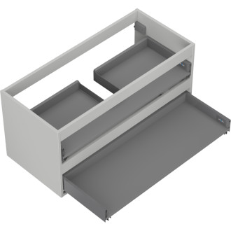 Korpus umyvadlové skříňky Mexen Box-A 100 cm, 2 zásuvky, matně šedá - 91AX0-1000-470-2-62