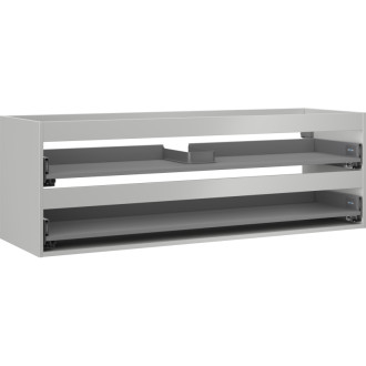 Korpus umyvadlové skříňky Mexen Box-A 140 cm, 2 zásuvky, matně šedá - 91AX0-1400-470-2-62