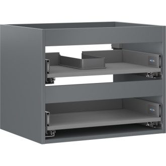 Korpus umyvadlové skříňky Mexen Box-A 60 cm, 2 zásuvky, matný grafit - 91AX0-0600-470-2-66