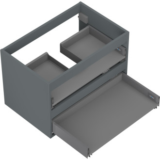 Korpus umyvadlové skříňky Mexen Box-A 70 cm, 2 zásuvky, matný grafit - 91AX0-0700-470-2-66