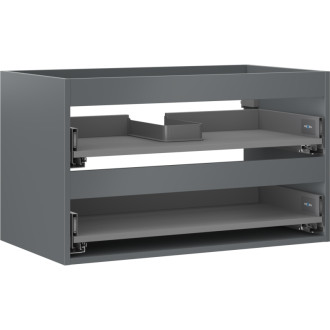 Korpus umyvadlové skříňky Mexen Box-A 80 cm, 2 zásuvky, matný grafit - 91AX0-0800-470-2-66