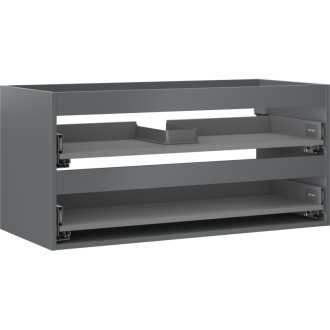 Korpus umyvadlové skříňky Mexen Box-A 100 cm, 2 zásuvky, matný grafit - 91AX0-1000-470-2-66