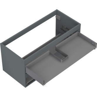 Korpus umyvadlové skříňky Mexen Box-A 100 cm, 2 zásuvky, matný grafit - 91AX0-1000-470-2-66