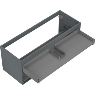 Korpus umyvadlové skříňky Mexen Box-A 120 cm, 2 zásuvky, matný grafit - 91AX0-1200-470-2-66