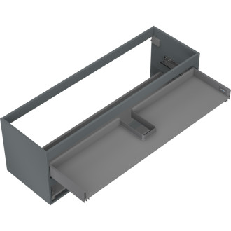 Korpus umyvadlové skříňky Mexen Box-A 140 cm, 2 zásuvky, matný grafit - 91AX0-1400-470-2-66